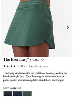 Outdoor Voices Olive Women's Skirt